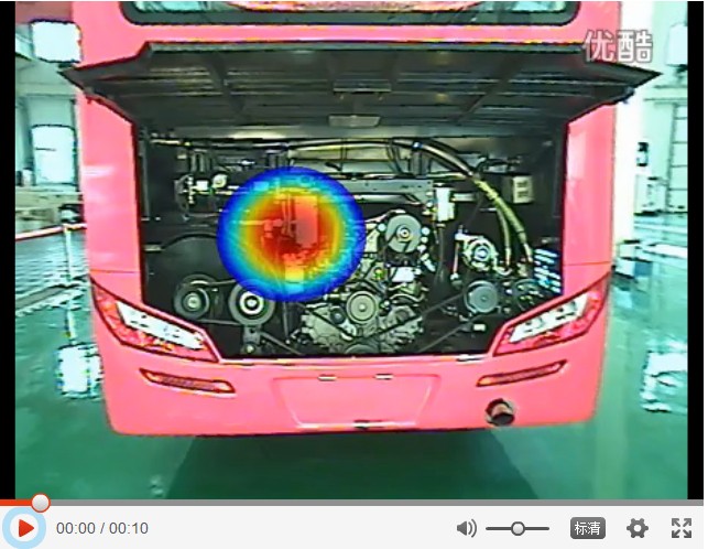 声相仪测试大型客车发动机噪声430hz