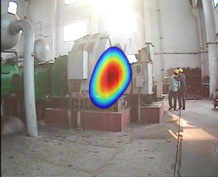 压缩机轴噪声声像图